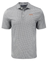 UOP Tigers Cutter & Buck Pike Eco Diamond Dot Print Recycled Mens Big & Tall Polo BL_MANN_HG 