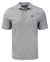 Northwestern Wildcats College Vault Cutter & Buck Pike Eco Diamond Dot Print Recycled Mens Big & Tall Polo BL_MANN_HG 