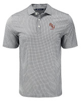 Florida State Seminoles Alumni Cutter & Buck Pike Eco Diamond Dot Print Recycled Mens Big & Tall Polo BL_MANN_HG 