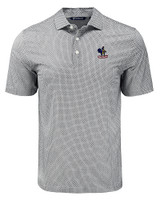 Delaware Fightin' Blue Hens College Vault Cutter & Buck Pike Eco Diamond Dot Print Recycled Mens Big & Tall Polo BL_MANN_HG 