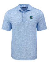 Charlotte Knights Cutter & Buck Pike Eco Flora Print Recycled Mens Big & Tall Polo ALS_MANN_HG 1