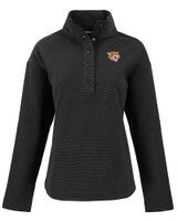 Bethune-Cookman Wildcats Cutter & Buck Hunts Point Eco Textured Fleece Recycled Womens Snap Pullover BL_MANN_HG 