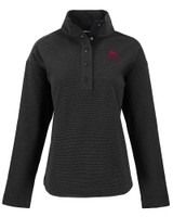 FSU Bobby Bowden Cutter & Buck Hunts Point Eco Textured Fleece Recycled Womens Snap Pullover BL_MANN_HG 