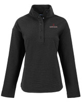 Santa Clara Broncos Cutter & Buck Hunts Point Eco Textured Fleece Recycled Womens Snap Pullover BL_MANN_HG 