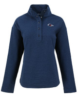 UTSA Roadrunners Cutter & Buck Hunts Point Eco Textured Fleece Recycled Womens Snap Pullover NVBU_MANN_HG 