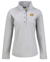 Tennessee Tech Golden Eagles Cutter & Buck Hunts Point Eco Textured Fleece Recycled Womens Snap Pullover POL_MANN_HG 