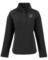Memphis Tigers Cutter & Buck Hunts Point Eco Textured Fleece Recycled Womens Snap Pullover BL_MANN_HG 