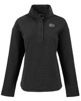 The Ivy League Cutter & Buck Hunts Point Eco Textured Fleece Recycled Womens Snap Pullover BL_MANN_HG 