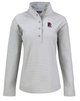 Round Rock Express Cutter & Buck Hunts Point Eco Textured Fleece Recycled Womens Snap Pullover POL_MANN_HG 1