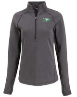 North Dakota Cutter & Buck Peshastin Fleece Recycled Womens Half Zip Pullover BLH_MANN_HG 