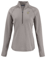 Navy Midshipmen Cutter & Buck Peshastin Fleece Recycled Womens Half Zip Pullover EGH_MANN_HG 