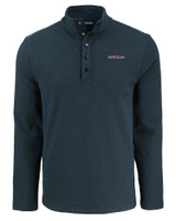 Santa Clara Broncos Cutter & Buck Hunts Point Eco Textured Fleece Recycled Mens Snap Pullover BL_MANN_HG 