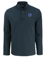 Memphis Tigers Cutter & Buck Hunts Point Eco Textured Fleece Recycled Mens Snap Pullover BL_MANN_HG 