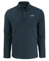 Providence Friars Cutter & Buck Hunts Point Eco Textured Fleece Recycled Mens Snap Pullover BL_MANN_HG 