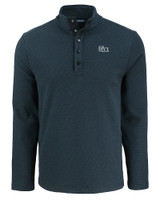 The Ivy League Cutter & Buck Hunts Point Eco Textured Fleece Recycled Mens Snap Pullover BL_MANN_HG 