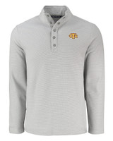 Tennessee Tech Golden Eagles Cutter & Buck Hunts Point Eco Textured Fleece Recycled Mens Snap Pullover POL_MANN_HG 