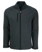 Southern Illinois Salukis College Vault Cutter & Buck Peshastin Fleece Recycled Mens Full Zip Jacket BLH_MANN_HG 