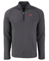 Rutgers Scarlet Knights Cutter & Buck Peshastin Fleece Recycled Mens Half Zip Pullover BLH_MANN_HG 
