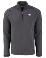 Texas Christian Horned Frogs College Vault Cutter & Buck Peshastin Fleece Recycled Mens Half Zip Pullover BLH_MANN_HG 
