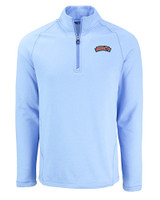 Delaware State Hornets Cutter & Buck Peshastin Fleece Recycled Mens Half Zip Pullover ALH_MANN_HG 