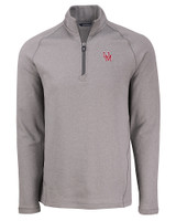 Ole Miss Rebels College Vault Cutter & Buck Peshastin Fleece Recycled Mens Half Zip Pullover EGH_MANN_HG 