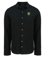 Southeastern Louisiana Lions Cutter & Buck Advantage Tri-Blend Eco Soft Pique Long Sleeve Knitted Mens Button Up BL_MANN_HG 