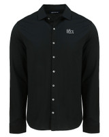 The Ivy League Cutter & Buck Advantage Tri-Blend Eco Soft Pique Long Sleeve Knitted Mens Button Up BL_MANN_HG 