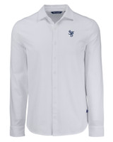 Scranton/Wilkes-Barre RailRiders Cutter & Buck Advantage Tri-Blend Eco Soft Pique Long Sleeve Knitted Mens Button Down WH_MANN_HG 1