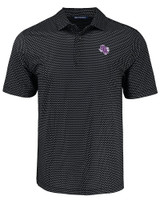 Stephen F Austin Lumberjacks Cutter & Buck Pike Eco Shadow Check Print Recycled Mens Polo BL_MANN_HG 