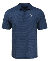 Scranton/Wilkes-Barre RailRiders Cutter & Buck Pike Eco Shadow Check Print Recycled Mens Polo NVBU_MANN_HG 1