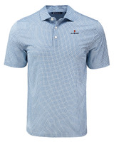 Illinois Fighting Illini Cutter & Buck Pike Eco Diamond Dot Print Recycled Mens Polo NVBU_MANN_HG 
