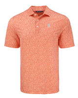 Clemson Tigers Alumni Cutter & Buck Pike Eco Flora Print Recycled Mens Polo CLO_MANN_HG 