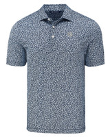 Georgetown Hoyas Cutter & Buck Pike Eco Flora Print Recycled Mens Polo NVBU_MANN_HG 