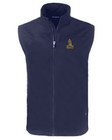 Northern Arizona Lumberjacks College Vault Cutter & Buck Charter Eco Recycled Mens Full-Zip Vest NVBU_MANN_HG 