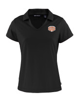 Texas Longhorns 100 Years at DKR Cutter & Buck Daybreak Eco Recycled Womens V-neck Polo Black Mannequin