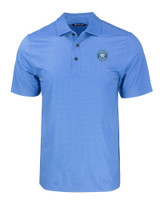 Houston Astro Mono Cutter & Buck Pike Eco Tonal Geo Print Stretch Recycled Mens Polo ALS_MANN_HG 1
