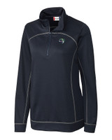 Gwinnett Stripers Clique Helsa Performance Knit Womens Half Zip
 Dark Navy Mannequin