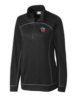Fort Wayne TinCaps Clique Helsa Performance Knit Womens Half Zip
 Black Mannequin