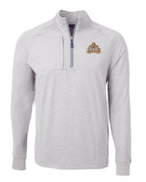 Riverdale High School Cutter & Buck Adapt Eco Knit Heather Mens Big & Tall Quarter Zip Pullover POH_MANN_HG 1