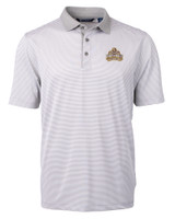 Riverdale High School Cutter & Buck Virtue Eco Pique Micro Stripe Recycled Mens Polo POLWH_MANN_HG 1
