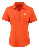 Houston Astros City Connect Cutter & Buck Forge Eco Stretch Recycled Womens Short Sleeve Polo CLO_MANN_HG 1