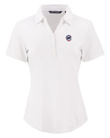 Chicago Cubs Stars & Stripes Cutter & Buck Forge Eco Stretch Recycled Womens Short Sleeve Polo WH_MANN_HG 1