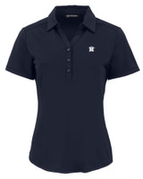 Houston Astros Stars & Stripes Cutter & Buck Forge Eco Stretch Recycled Womens Short Sleeve Polo NVBU_MANN_HG 1