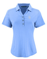 San Diego Padres Mono Cutter & Buck Forge Eco Stretch Recycled Womens Short Sleeve Polo DALH_MANN_HG 1