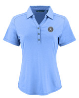 Houston Astro Mono Cutter & Buck Forge Eco Stretch Recycled Womens Short Sleeve Polo DALH_MANN_HG 1
