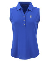 Chicago Cubs Cooperstown Cutter & Buck Forge Eco Stretch Recycled Womens Sleeveless Polo TBL_MANN_HG 1