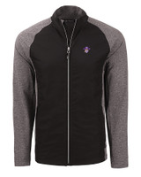 East Carolina (ECU) Pirates College Vault Cutter & Buck Adapt Eco Knit Hybrid Recycled Mens Big & Tall Full Zip Jacket BHBL_MANN_HG 