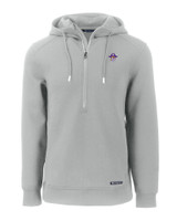 East Carolina (ECU) Pirates College Vault Cutter & Buck Roam Eco Half Zip Recycled Mens Hooded Pullover SLI_MANN_HG 