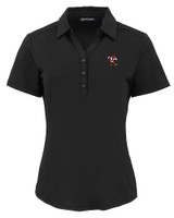 Louisville Cardinals College Vault Cutter & Buck Forge Eco Stretch Recycled Womens Short Sleeve Polo BL_MANN_HG 