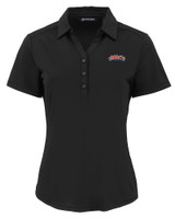 Delaware State Hornets Cutter & Buck Forge Eco Stretch Recycled Womens Short Sleeve Polo BL_MANN_HG 